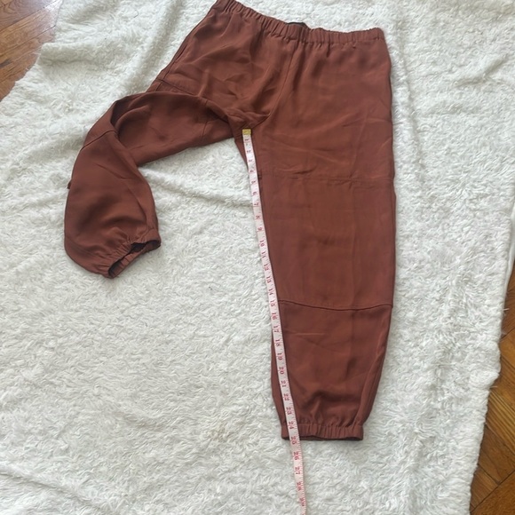 Theory Brown Track Pants Relaxed Fit Joggers - Picture 12 of 13